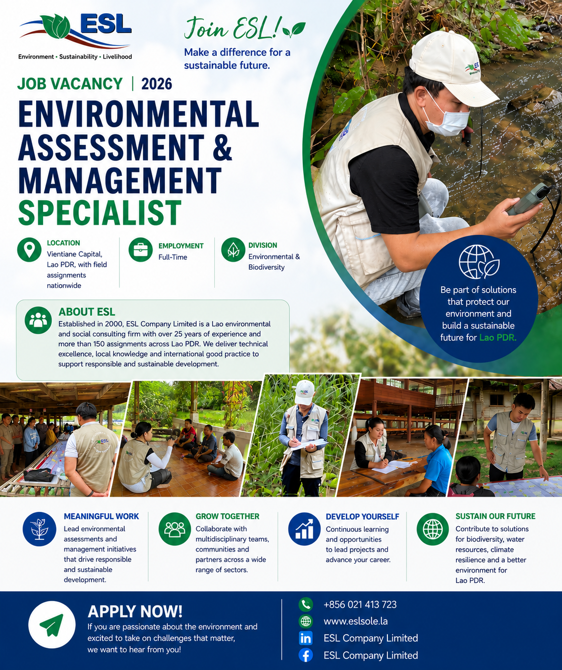 Environmental & Social Assessment & Management Specialist